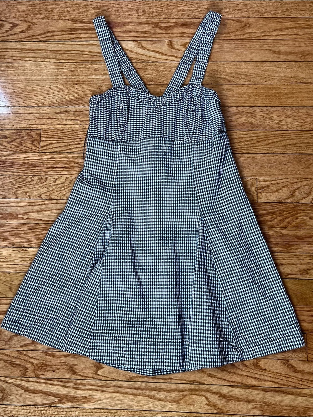 MAEVE Gingham A-Line Sweetheart Sundress SZ S 80% Cotton Blend - Picture 1 of 7